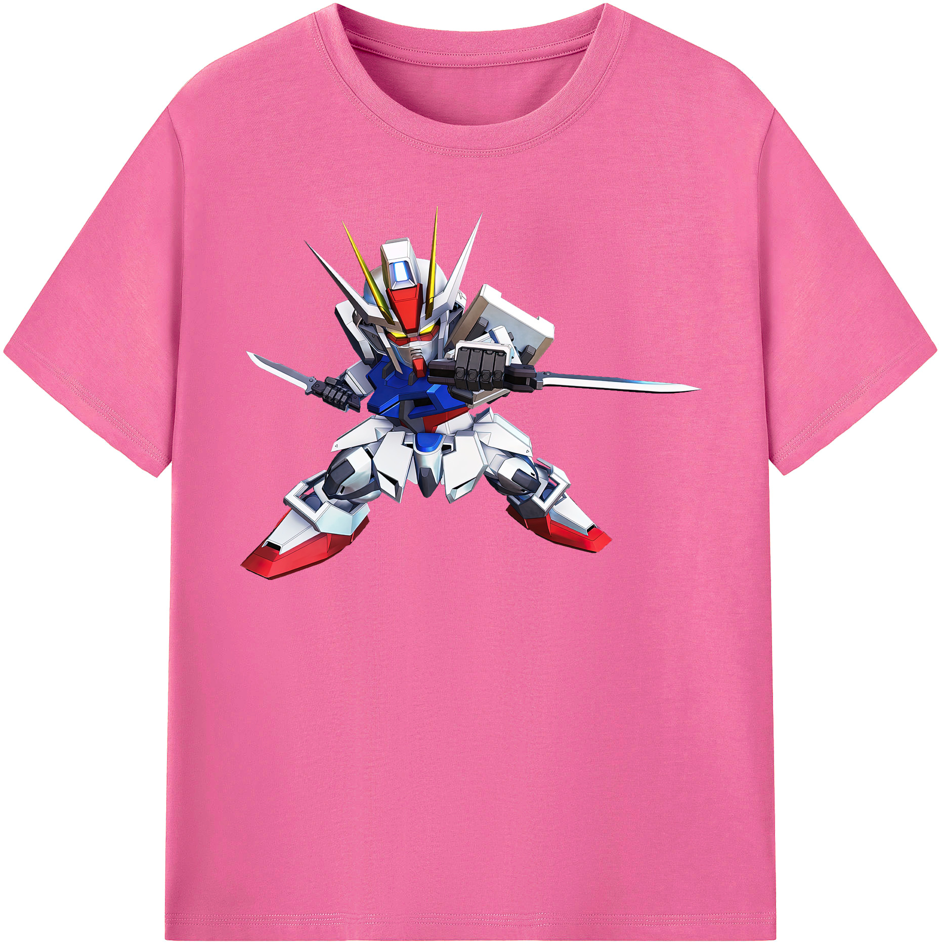 （画像用） 機動戦士ガンダム Mobile Suit Gundam レディースカジュアルプリントTシャツ（綿100％）